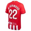 Maillot de Supporter Atlético Madrid M.Hermoso 22 Domicile 2023-24 Pour Homme